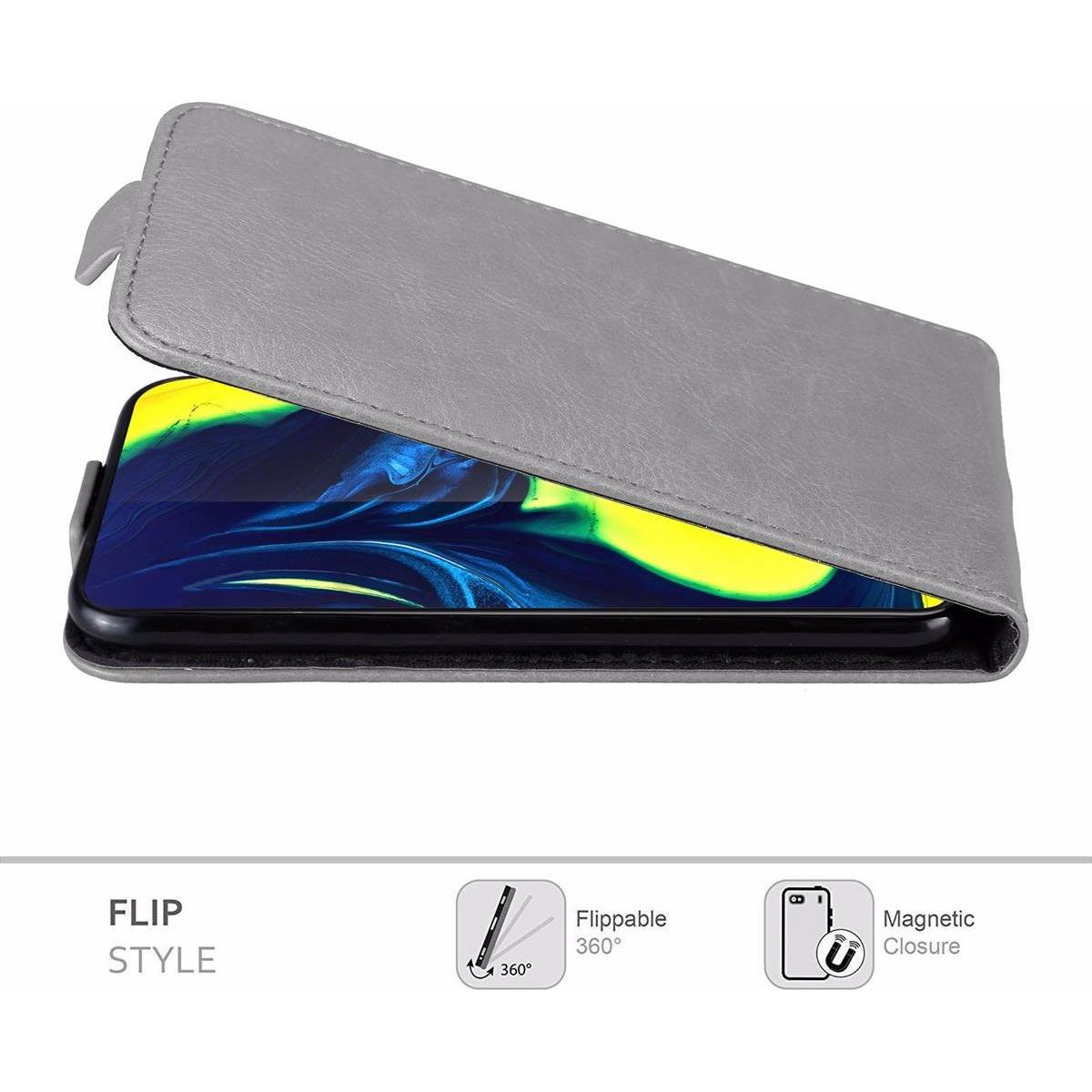 Thumbnail - Cadorabo Flip wie Invis Cover (Samsung Galaxy A80), Smartphone Hülle, Grau