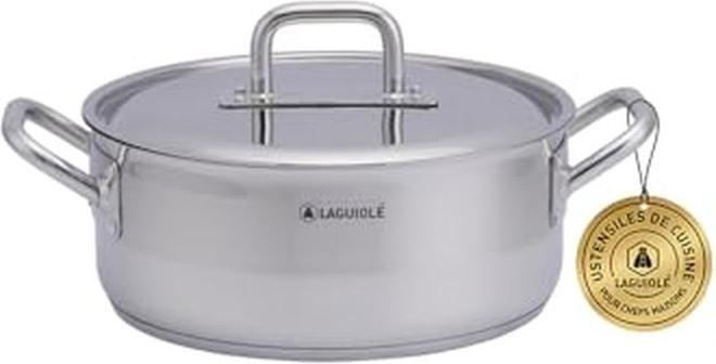 Image du produit Laguiole Poêle compatible induction et four jusqu'à 230 °C (Poêle à frire, Acier inoxydable)