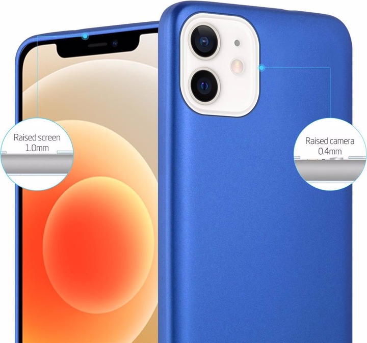 Actual product image Cadorabo TPU Matt Metallic Cover (Apple iPhone 12 mini)