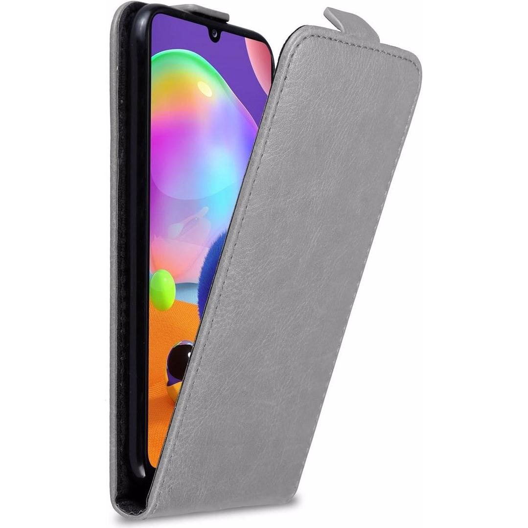 Cadorabo Flip wie Invis Cover (Samsung Galaxy A31), Smartphone Hülle, Grau