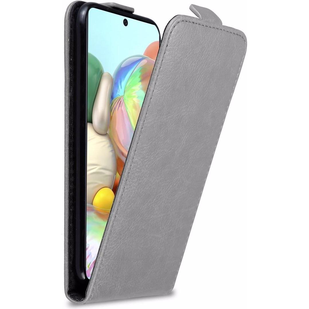 Cadorabo Flip wie Invis Cover (Samsung Galaxy A71), Smartphone Hülle, Grau
