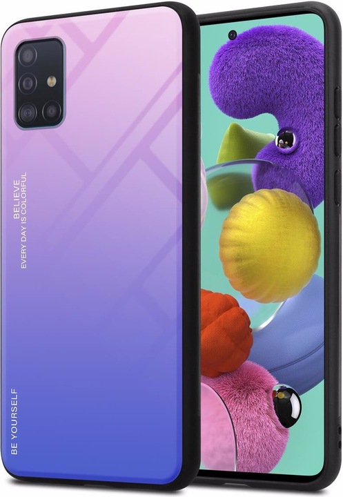 Produktbild Cadorabo TPU 2 Farben Glas Cover (Samsung Galaxy M40s)