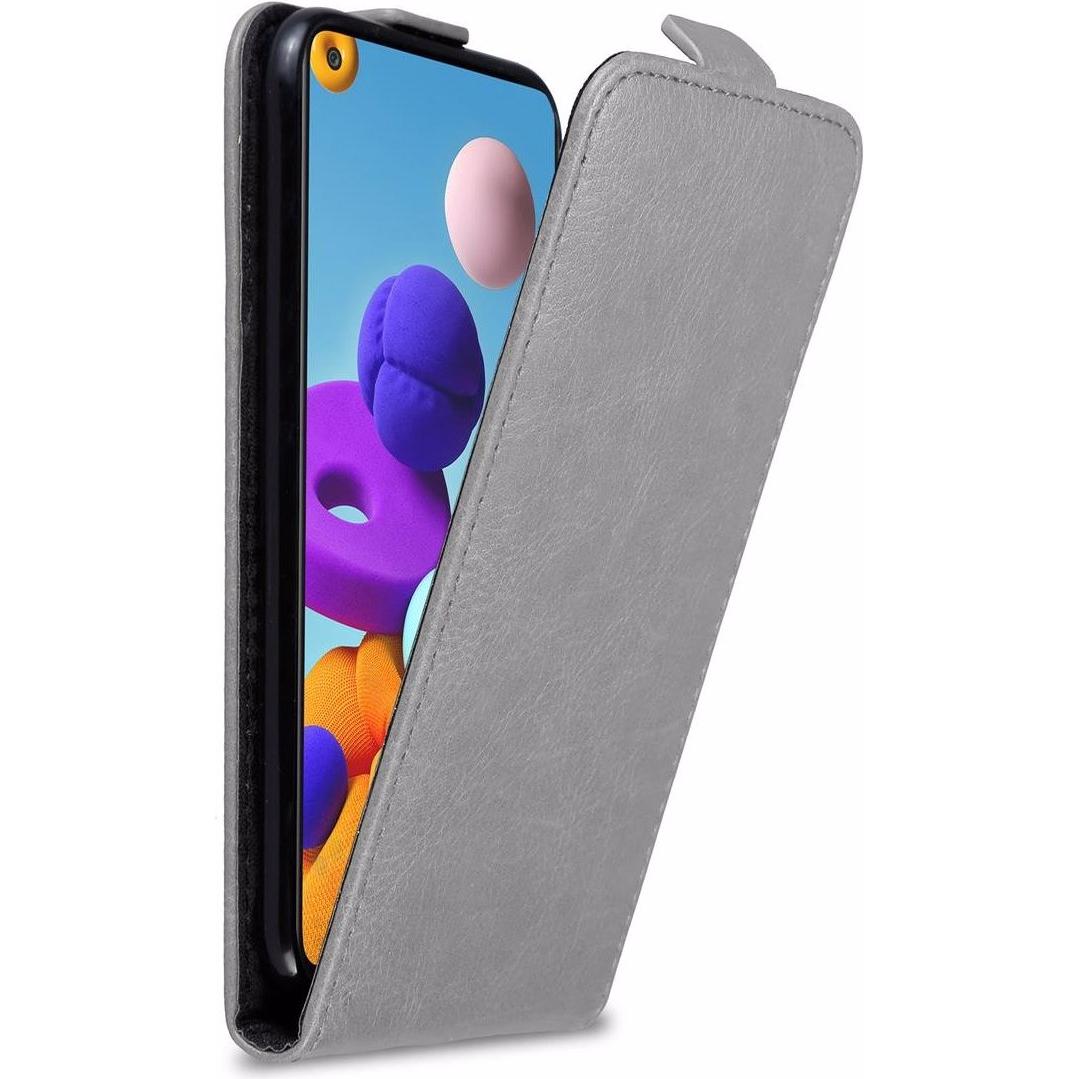Thumbnail - Cadorabo Flip wie Invis Cover (Samsung Galaxy A21s), Smartphone Hülle, Grau