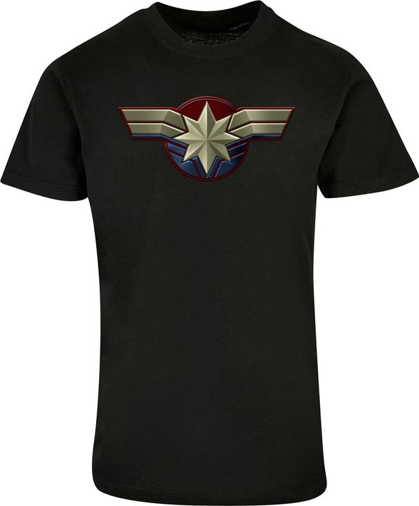 Produktbild Absolute Cult Captain Marvel - Chest Emblem Basic T-Shirt - 115209 (XL)