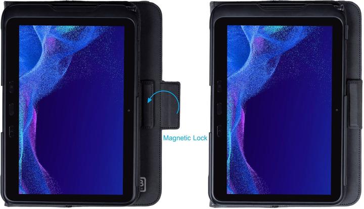 Image du produit B2Bworkplace Étui clavier VERDE, pour SAMSUNG Galaxy Tab Active 4 Pro, noir, allemand (DE, Galaxy Tab Active 4 Pro)