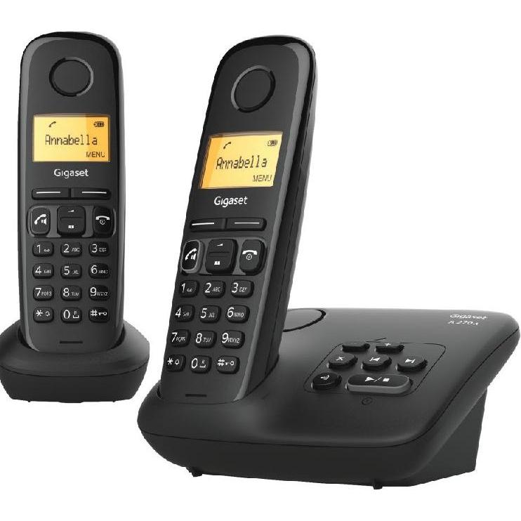 Gigaset A270ADUO, Telefon, Schwarz