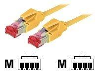 Actual product image Tecline Patch cable S/FTP, PiMF, Cat 6, yellow, 0.5 m halogen-free, with Draka cable and Hirose plugs TM21 (S/FTP, CAT6, 0.50 m)