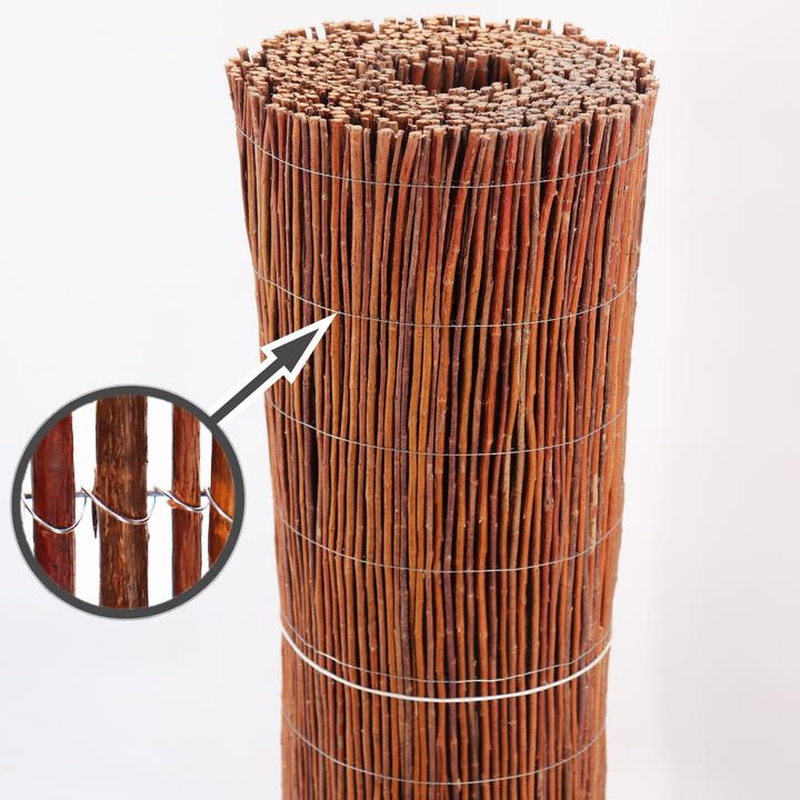 Produktbild Aquagart Weidenmatte 35m x 100 cm I Sichtschutzmatte aus Weiden Natürlicher Sichtschutz für Garten