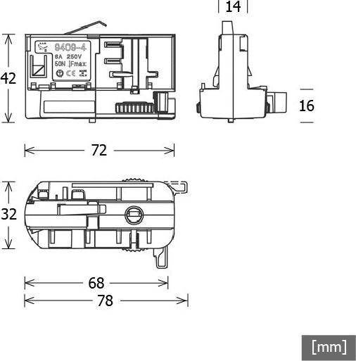 Actual product image LTS Licht&Leuchten 3-circuit adapter M10 white ST-Z LA30M10 #662670