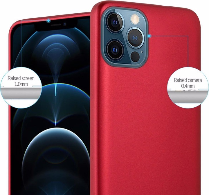 Produktbild Cadorabo TPU Matt Metallic Cover (Realme 12 Pro+, Apple iPhone 12)