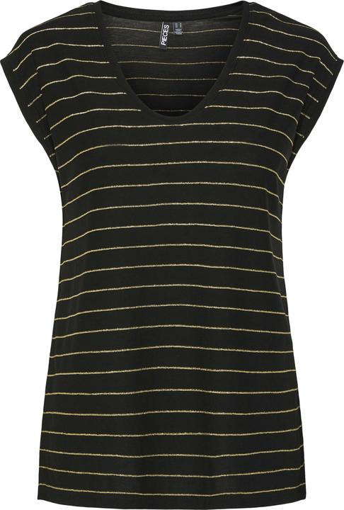 Actual product image Pieces Pcbillo Tee Lurex Stripes Noos Bc (S)