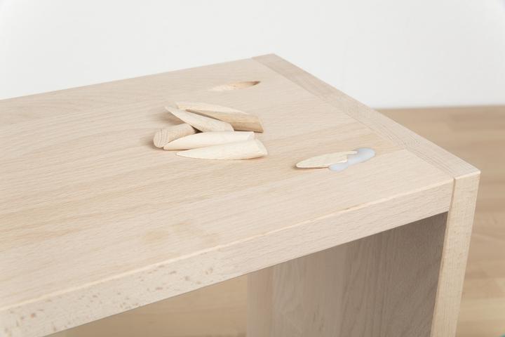 Actual product image wolfcraft 12 screw hole covers Ø9.3x46mm (12 pcs.)