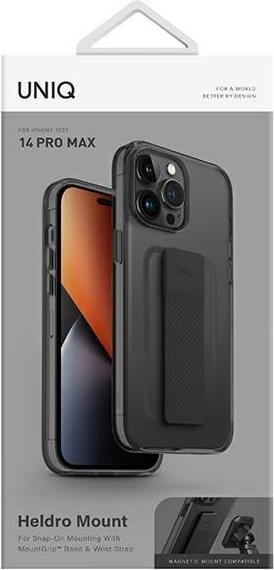 Actual product image Uniq etui Heldro Mount iPhone 14 Pro Max 6.7" szary/vapour smoke (Apple iPhone 14 Pro Max)