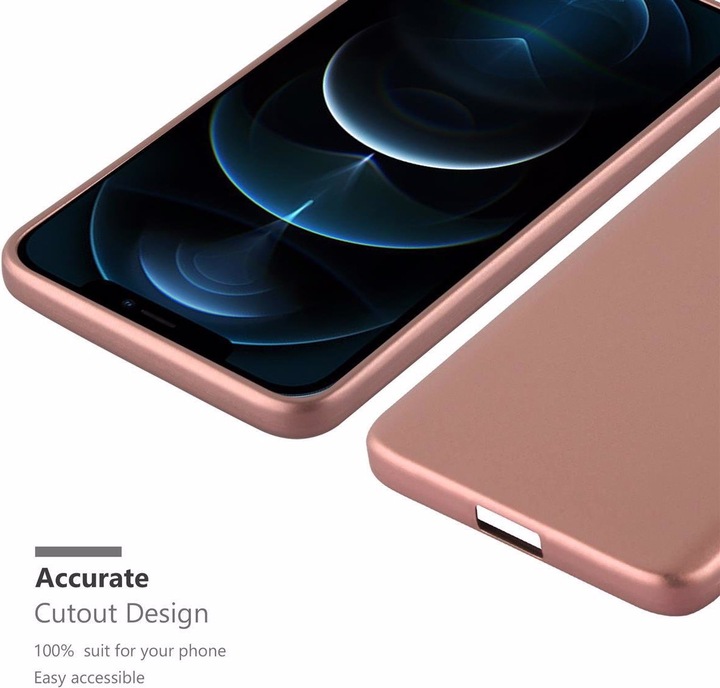 Produktbild Cadorabo TPU Matt Metallic Cover (Apple iPhone 12, Realme 12 Pro+)