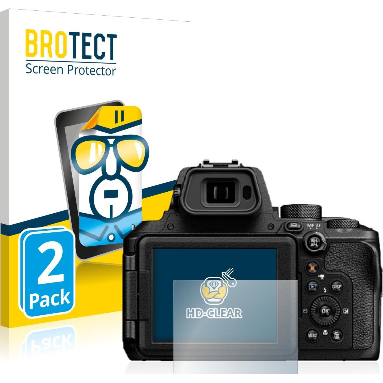 BROTECT Schutzfolie Displayschutz Klar (Displayschutz, Coolpix P950), Kameraschutz, Transparent