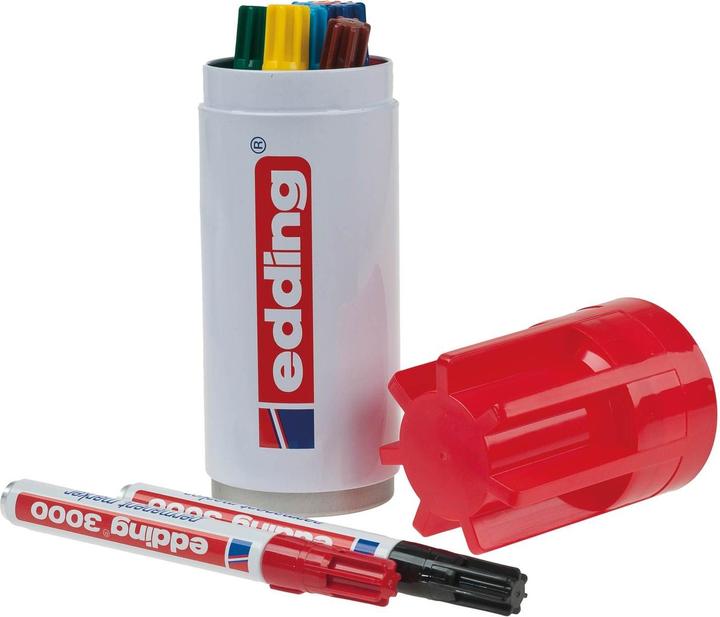Immagine prodotto Edding 3000 (Multicolore, 3 mm, 8 x)