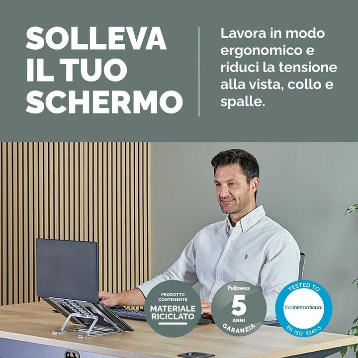 Produktbild Fellowes Alumia silber mobiler Laptop-Ständer