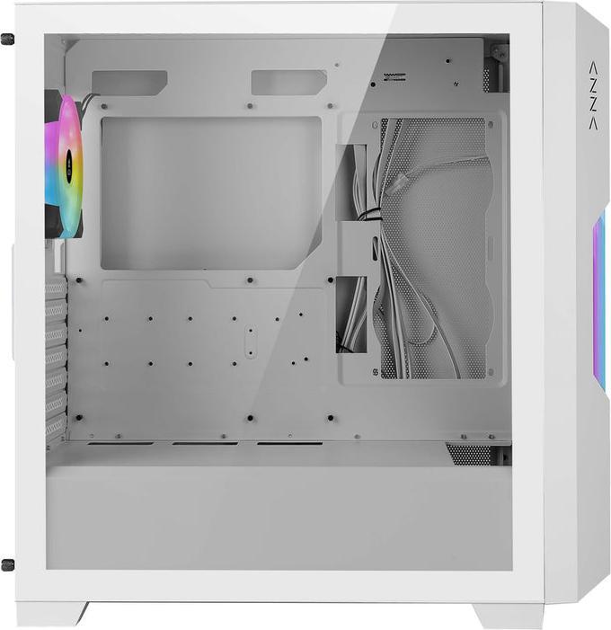Produktbild Azza Guardian 520WG GAMING Miditower Weiss RGB Glassgitter retail (ITX, mATX, ATX)
