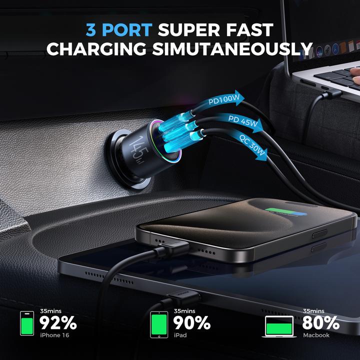 Image du produit Joyroom JR-CCN07 Chargeur de voiture 145W