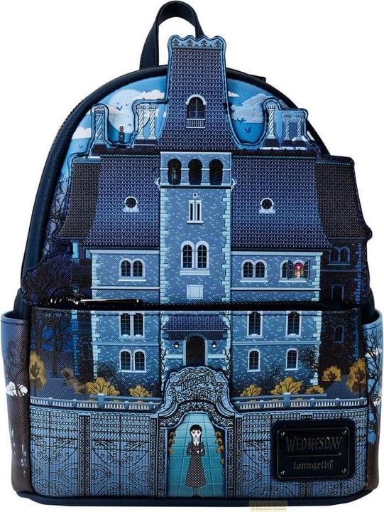 Produktbild Loungefly Wednesday by Rucksack Mini Nevermore Academy