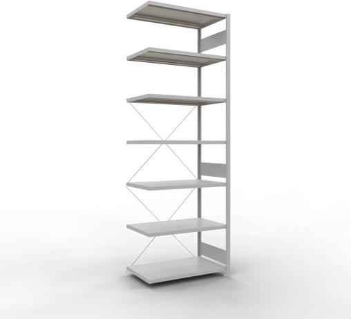 Produktbild Schulte Lagertechnik Stecksystem Anbauregal MULTIplus250 mit Kreuzstrebe