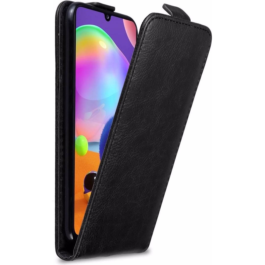 Cadorabo Flip wie Invis Cover (Samsung Galaxy A31), Smartphone Hülle, Schwarz