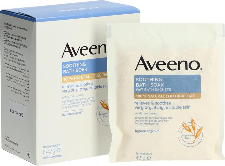 Produktbild Aveeno Dermexa Beruhigende Badezusa 336g (Badesalz)