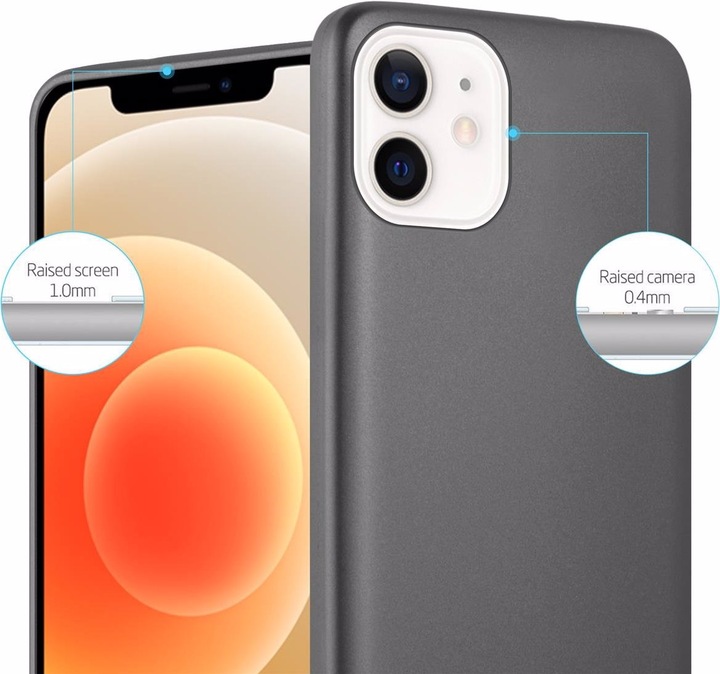 Produktbild Cadorabo TPU Matt Metallic Cover (Apple iPhone 12 mini)