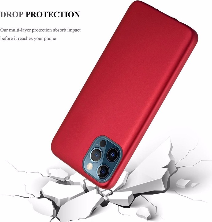 Produktbild Cadorabo TPU Matt Metallic Cover (Apple iPhone 12 Pro Max)