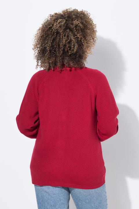 Produktbild Ulla Popken Strickjacke, Knöpfe, V-Ausschnitt, Langarm (46, 48)