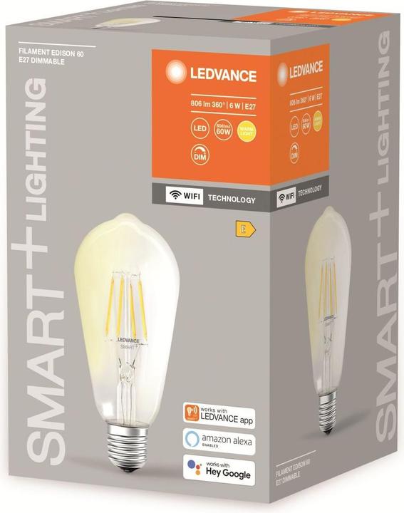 Image du produit Ledvance transparent (E27, 6 W, 806 lm, 1 x, E)