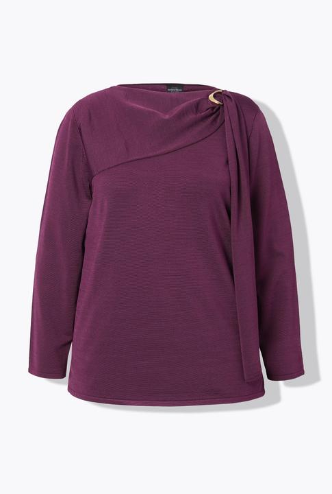 Produktbild Ulla Popken Pullover, Zierschnalle, Schal, Rundhals, Langarm (46, 48)