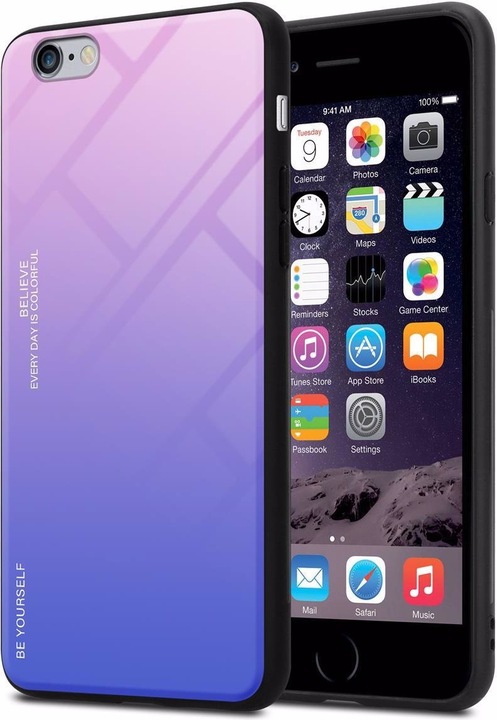 Actual product image Cadorabo TPU 2 colors glass cover (Apple iPhone 6 Plus)