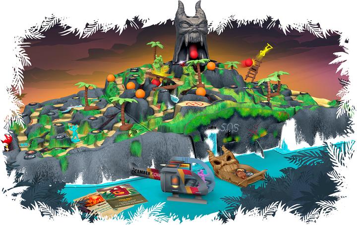 Actual product image Restoration Games ASMD0020 - Fireball Island - The Curse of Vul-Khan, board game, ages 7+ (DE edition) (German)