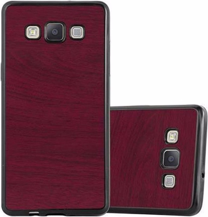 Actual product image Cadorabo TPU Wooden Cover (Samsung Galaxy A3)