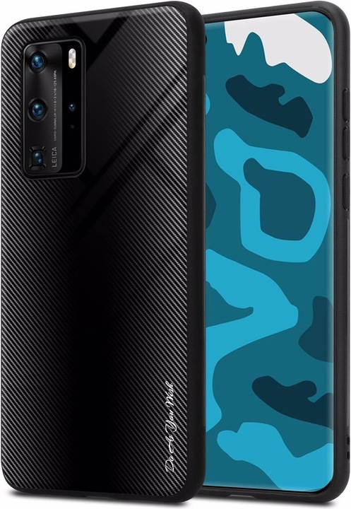 Productafbeelding Cadorabo TPU gestreepte glasplaat (Huawei P40 Pro+)