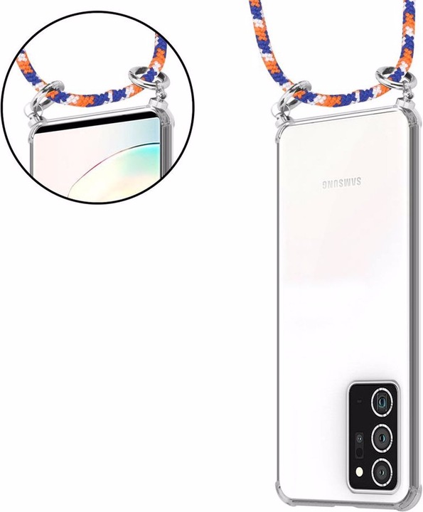 Produktbild Cadorabo TPU Handy Kette SILBER Cover
