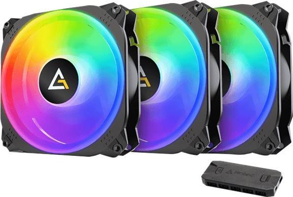 Immagine prodotto Antec Prizm X 120 ARGB 3+C Case per computer Raffreddamento ad aria 12 cm Nero 3 pz. (120 mm, 3 x)