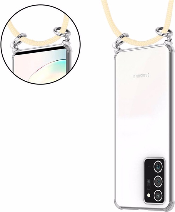 Produktbild Cadorabo TPU Handy Kette SILBER Cover