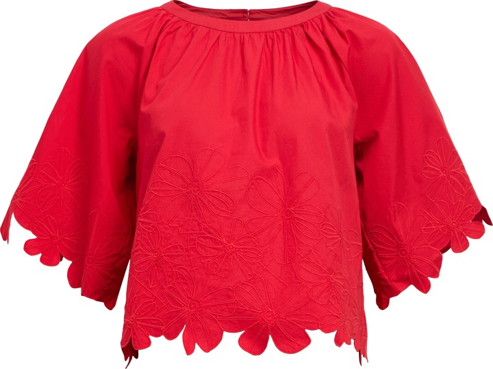 Object Stickerei Crop Top