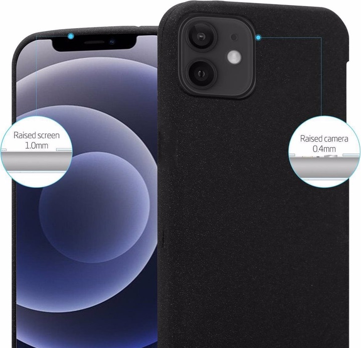 Produktbild Cadorabo TPU Frosted Cover (Apple iPhone 12, Realme 12 Pro+)