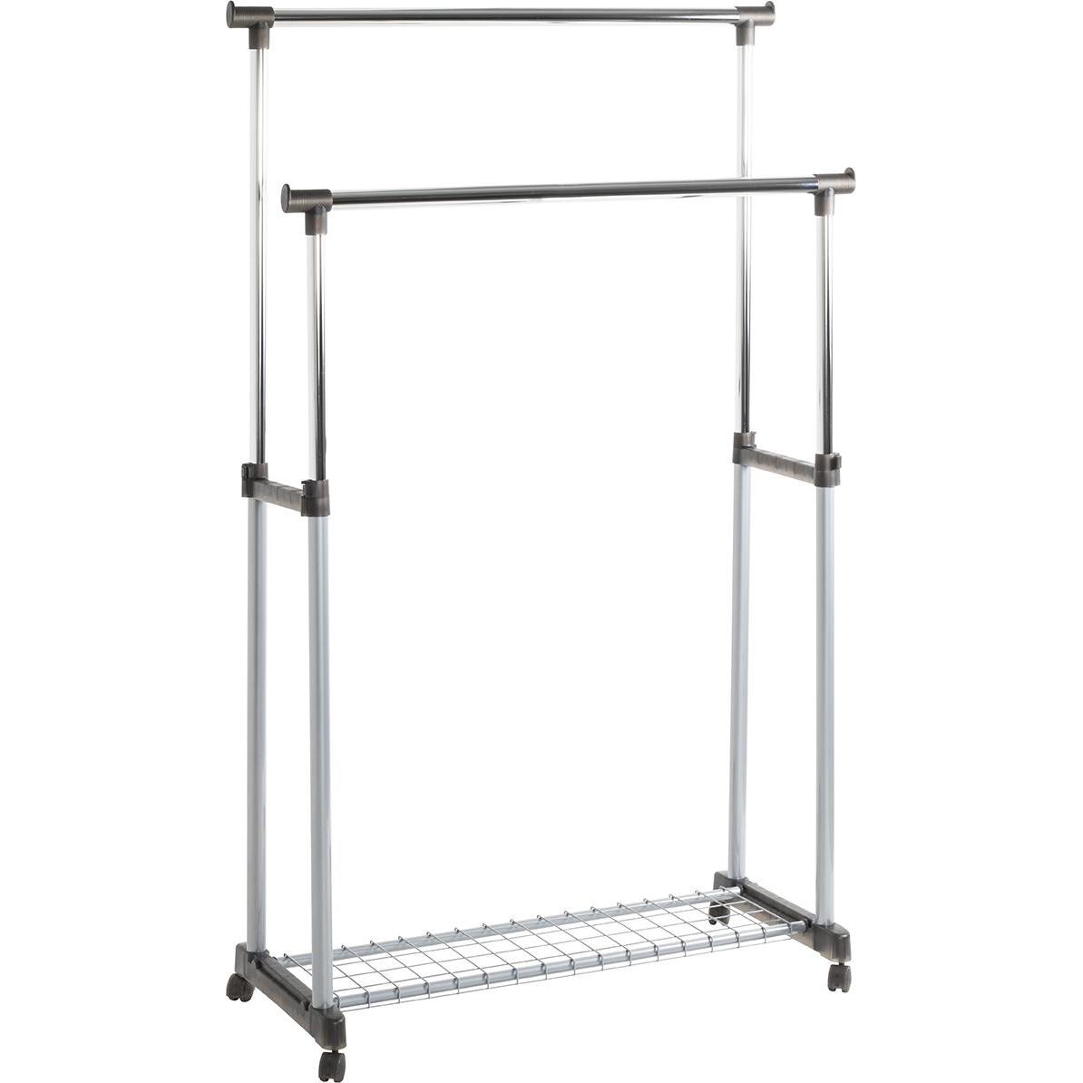 HAKU Möbel, Kleiderständer + Kleiderstange, Rollgarderobe