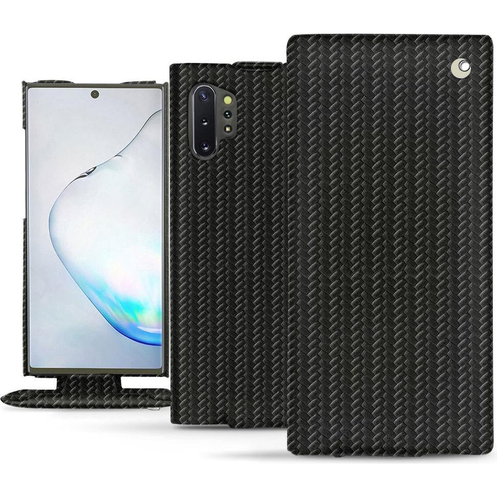 Noreve Lederschutzhülle vertikal (Samsung Galaxy Note 10+), Smartphone Hülle, Schwarz