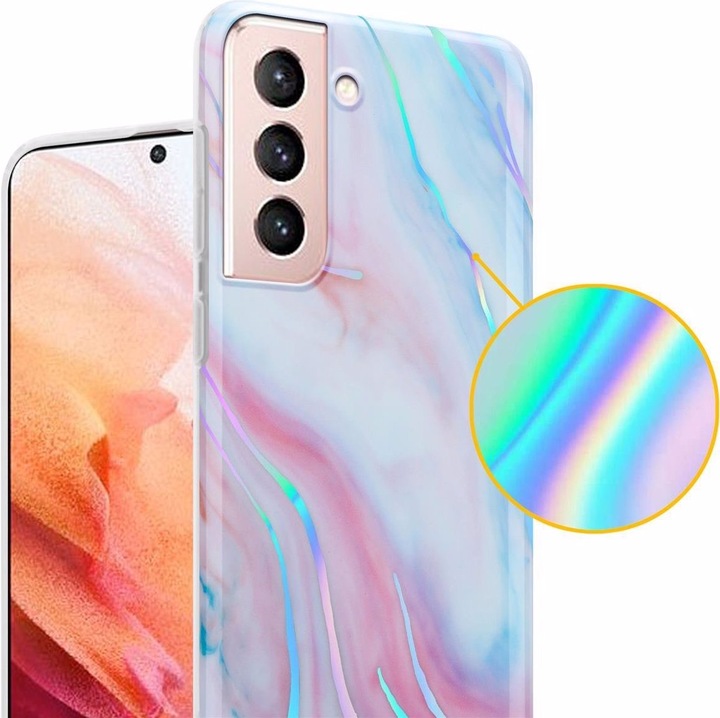 Actual product image Cadorabo IMD TPU Colorful Marble Cover (Samsung Galaxy S21 5G)