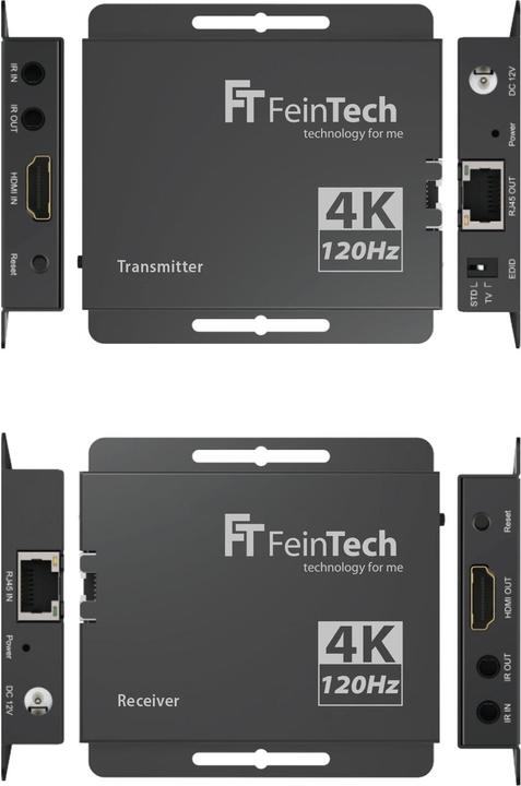 Productafbeelding FeinTech HX240 HDMI 2.1 Extender 4K 120Hz via LAN-Kabel 30 m (Extender, CAT verlenger)