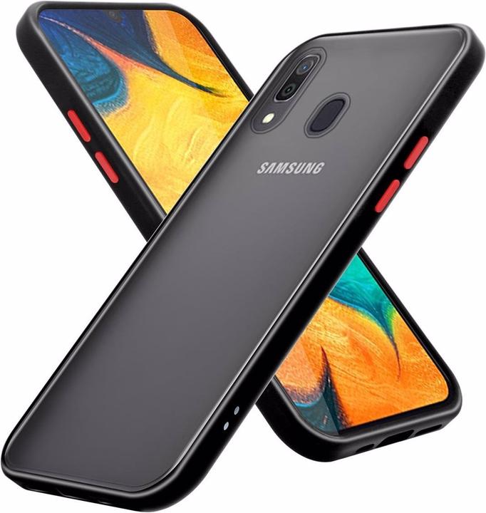 Noir mat - Touches rouges