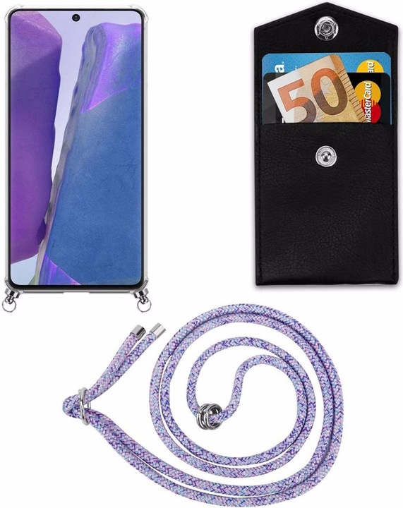 Produktbild Cadorabo TPU Handy Kette SILBER Cover