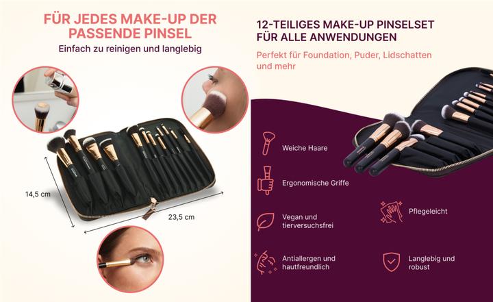 Produktbild Pinsel-Set 12-tlg. mit Synthetic Haar (Set)