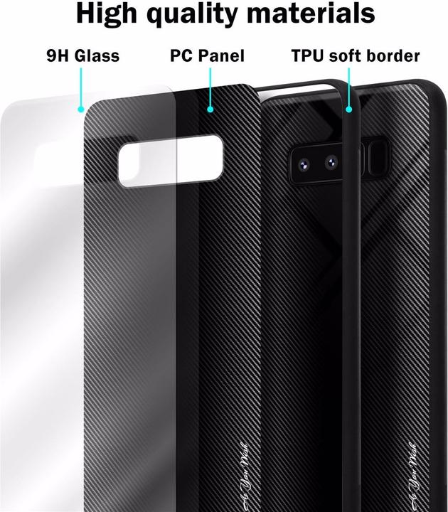 Immagine prodotto Cadorabo Copertura di vetro a strisce in TPU (Samsung Galaxy Note 8)