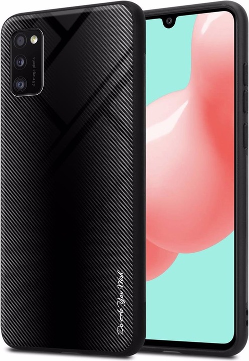 Productafbeelding Cadorabo TPU gestreepte glasplaat (Samsung Galaxy A41)
